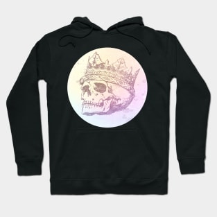 Distressed Creepy Cute Pastel Punk Skull Skeleton King T-shirt Hoodie